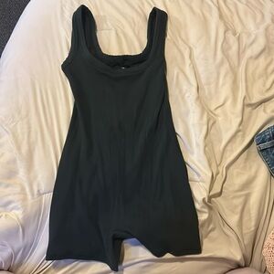 Skims Cotton Ribbed Onesie Romper